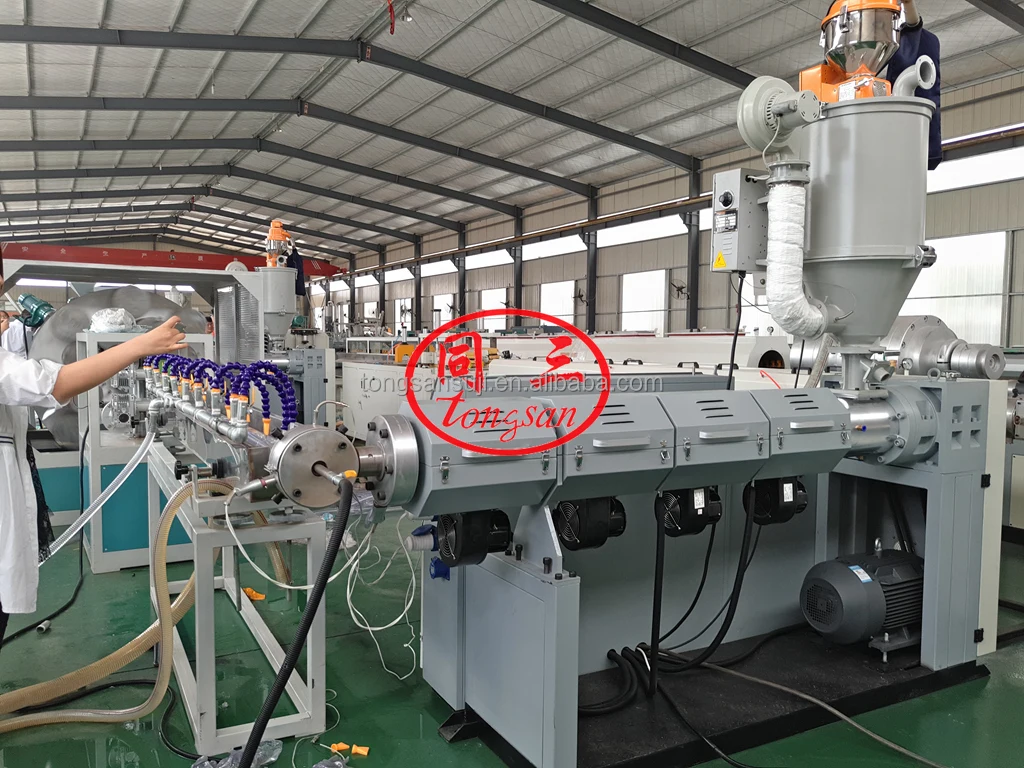 PVC flexible hose making machine with fiber reinforced high pressure water supply hose