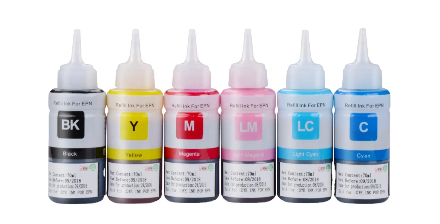 70ml 673 ink for office printer compatible ink for EPN EcoTank L800/L805/L810/L850/L1800 Aomya for L-series EPN