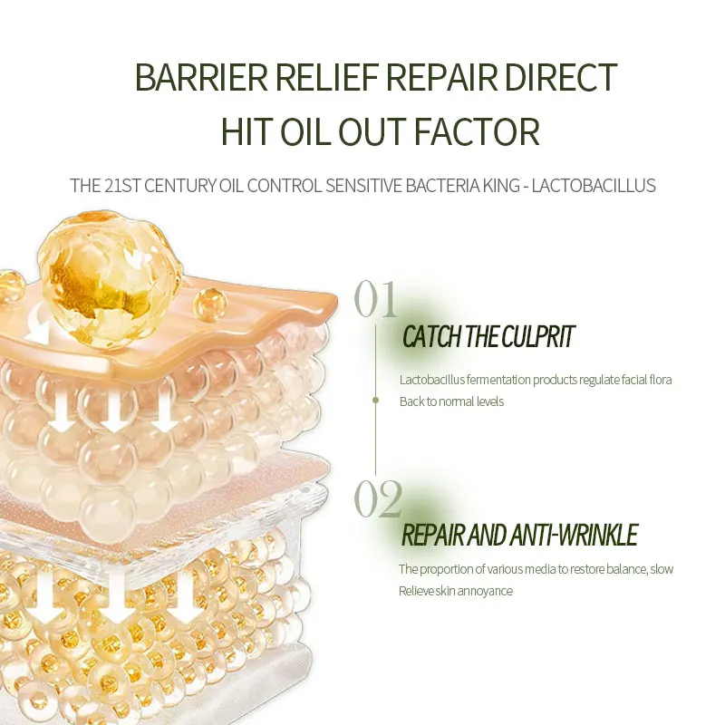 Skin Care Product Private Label Natural Face Control Oil And Convergence  Essence Serum for anti aging