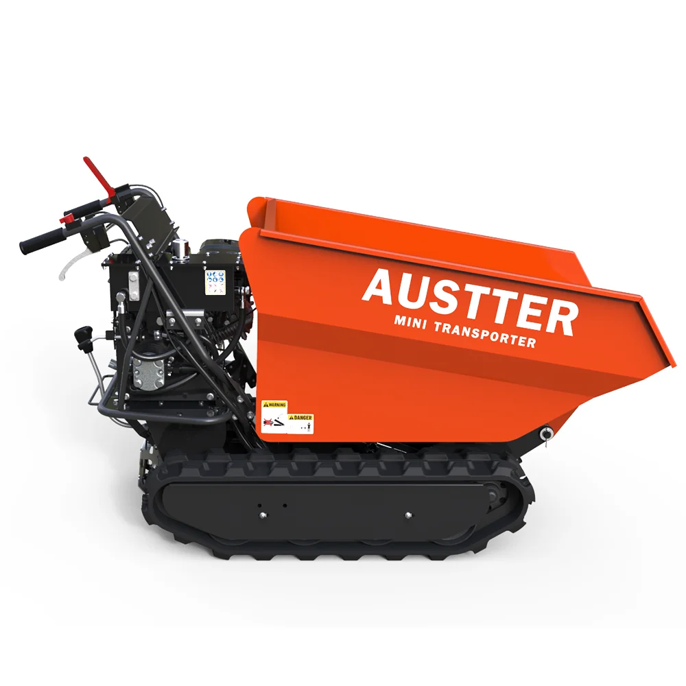 
TUV Rheinland CE(MD/EMC/NOISE) Approved 500kg Loading Capacity Gasoline Engine Powered All-Terrain Utility Mini Track Dumper 