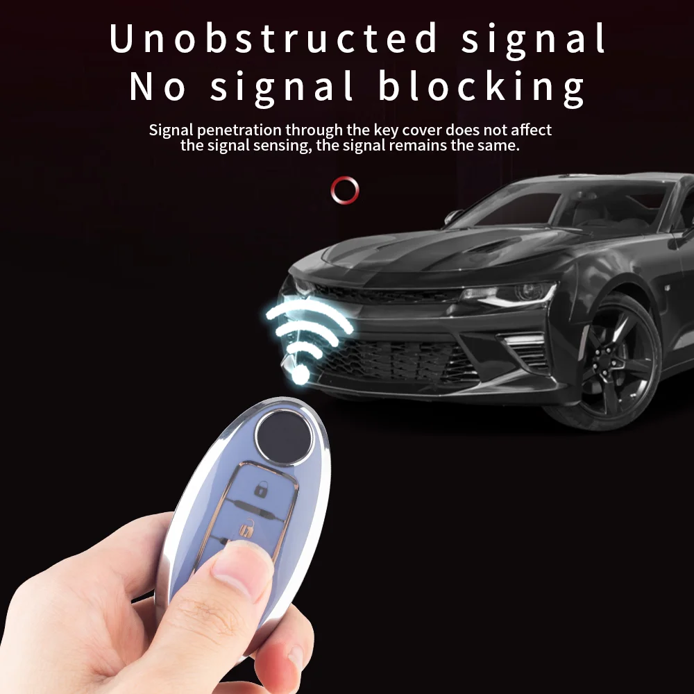 Hot sale soft TPU protective case for Nissan 4 button remote key cover car accessories