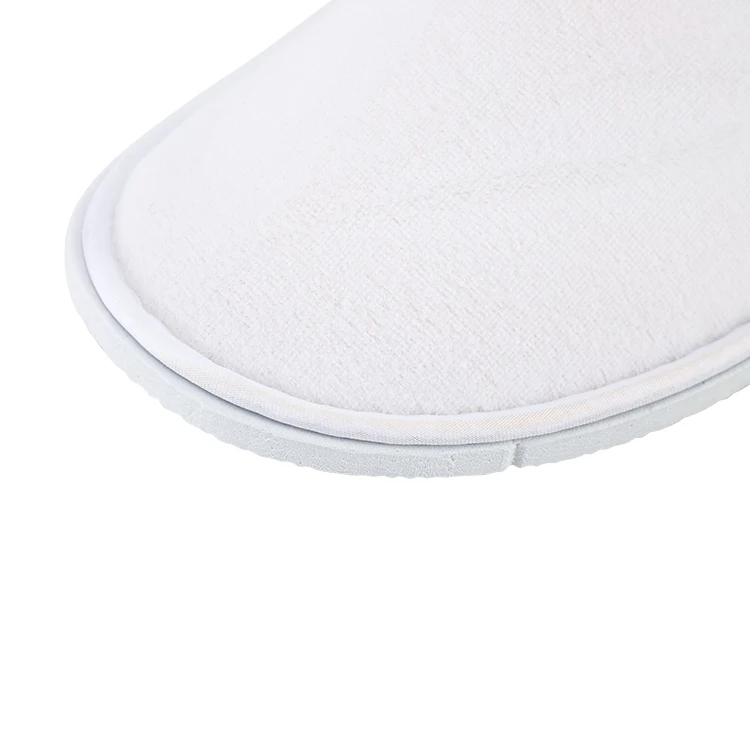 Дешевые одноразовые шлепанцы с закрытым носком, белые шлепанцы Eva на подошве для спа-отелей