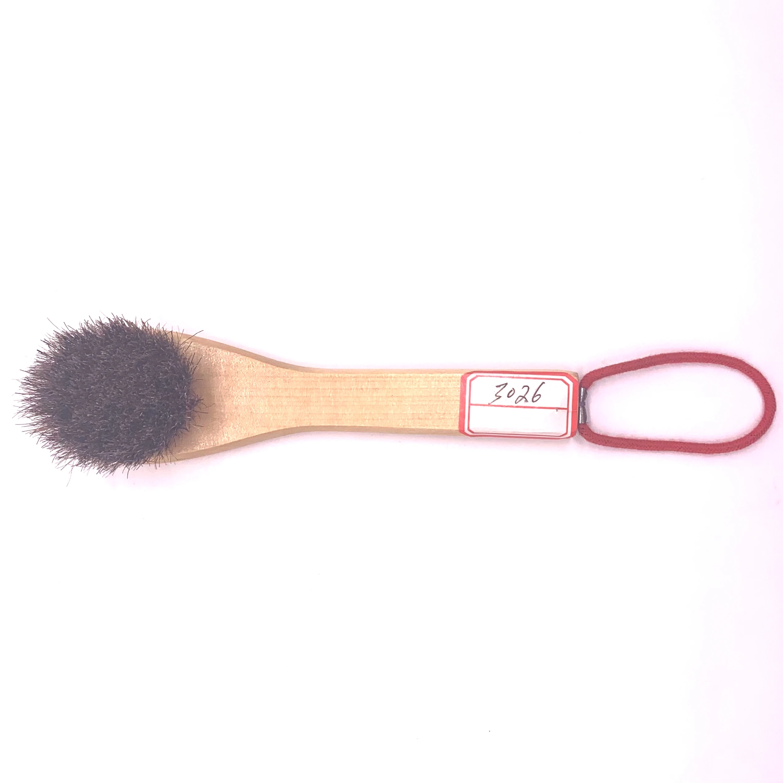 Horse Hair Shoe Brush Shine Polish Buffing Soft Shoe Brush Cleaning Brush Practical Professional Wood