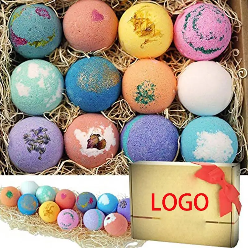 Wholesale Organic 50g*6 Colorful Mini Fizzy Bath Bombs Gift Set