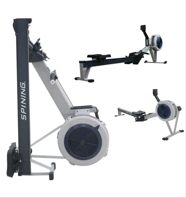 Commercial gym Metal Wheel Air  rower  Wind resistance Air Rowing machine
