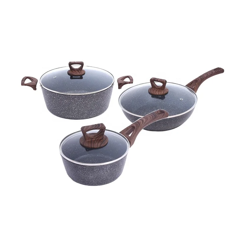 Cookware Sets Kitchen Sauce Pan Set Pots Hotpot Casseroles 11Pcs Die Casting Nonstick Cookware Set