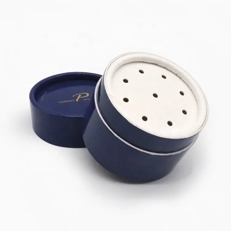 Экологичная картонная банка-контейнер с ситечком бумажная трубка-Шейкер для упаковки порошка