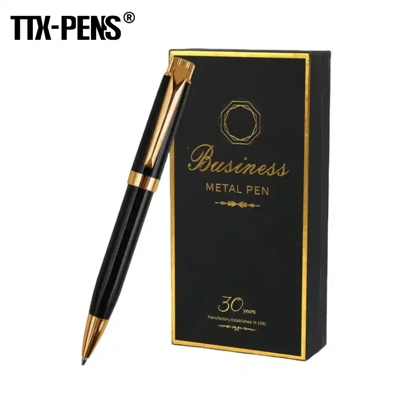 TTX роскошный подарочный набор металлические шариковые ручки Parker с золотым и серебряным зажимом логотипом