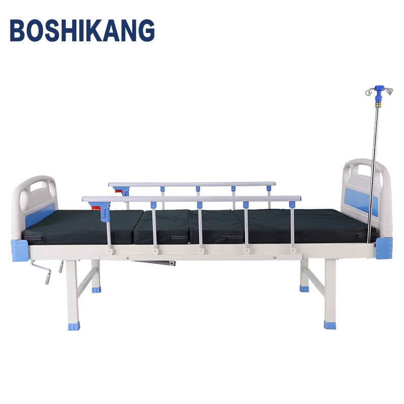 High Quality Manual Double Crank Hospital Bed Without Wheels Excellent Price Performance Durable and Reliable Hospital Bed