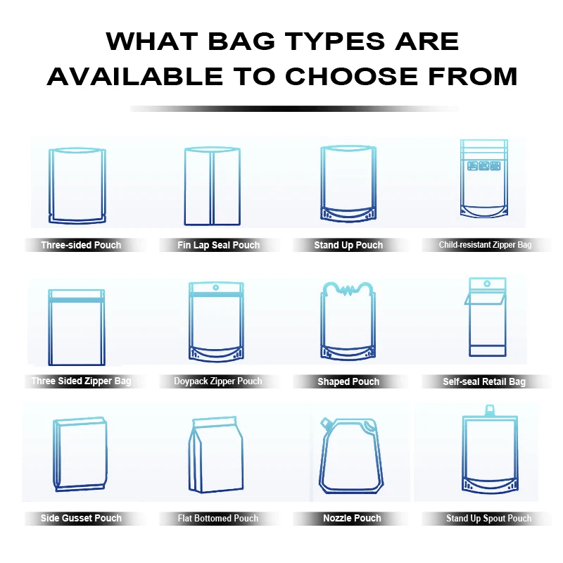 Custom brand logo plastic mylar bag 3 side seal heat seal smell proof aluminum foil tea instant drink coffee packaging bags