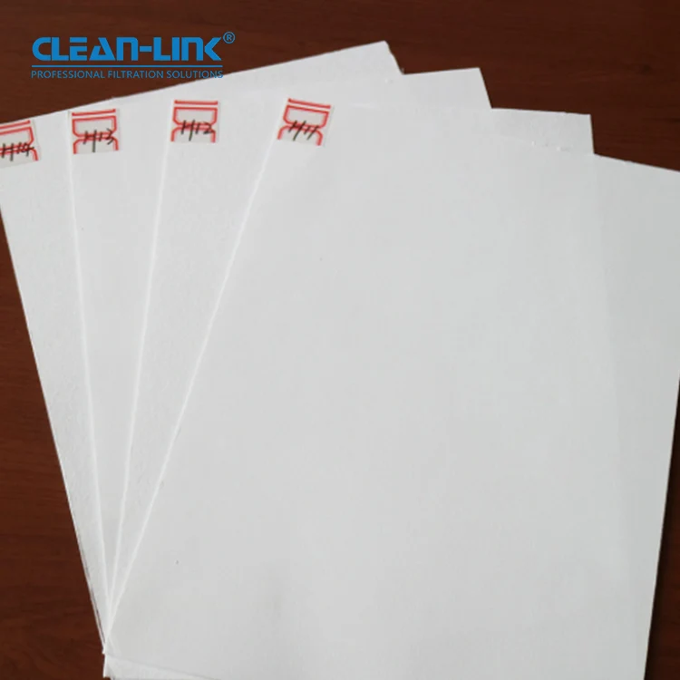 Customized Air Filter Sheet Mesh Air Purifier Filter Media Fiber Glass Paper
