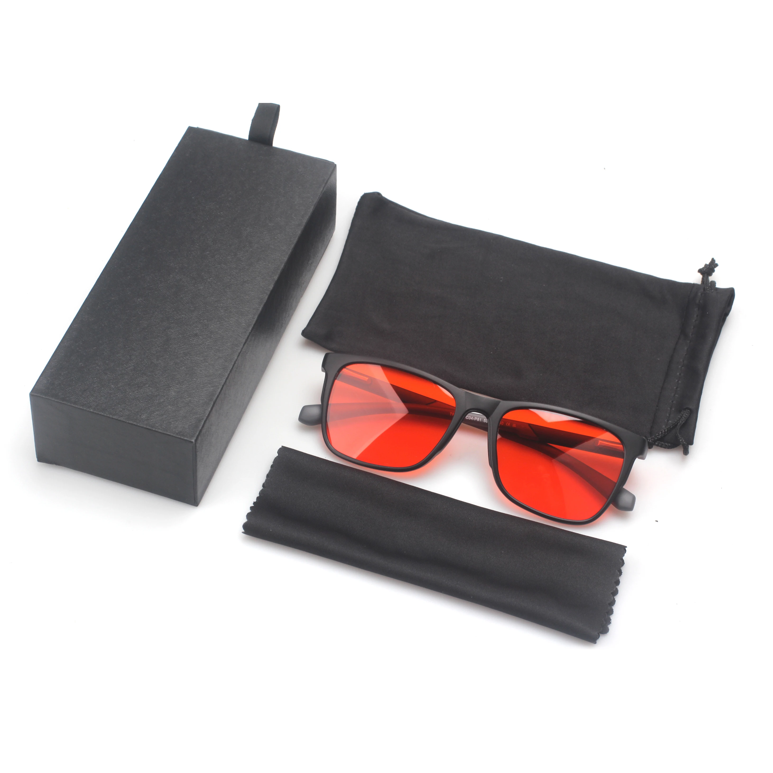 Hot Selling Newest Design Classic Fashion Trend TR90 Black Square Frame Custom Anti Blue Light Eyewear Women Men Glasses