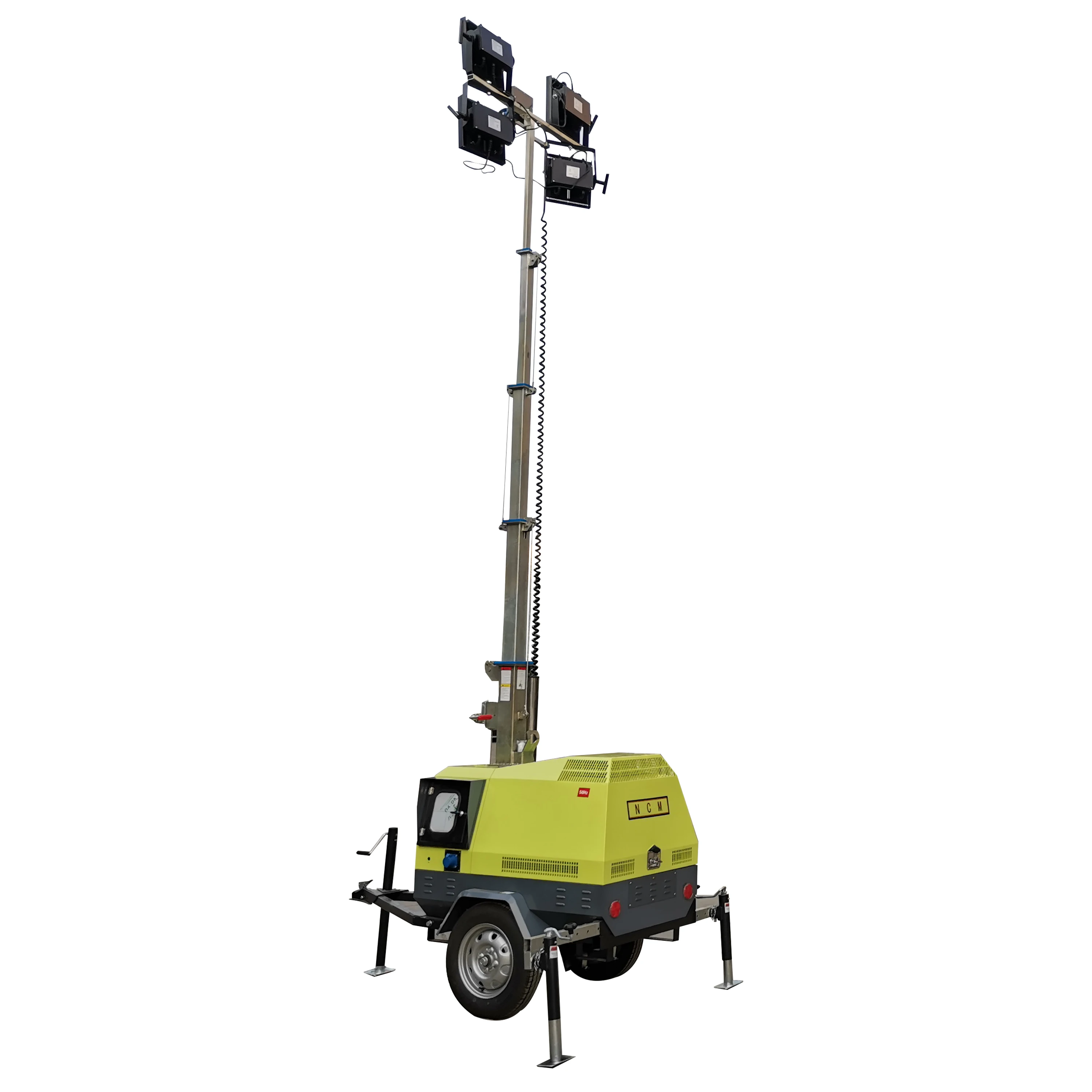 Portable Generator Electric mast Light Tower LED Mobile Tower Light with factory price
