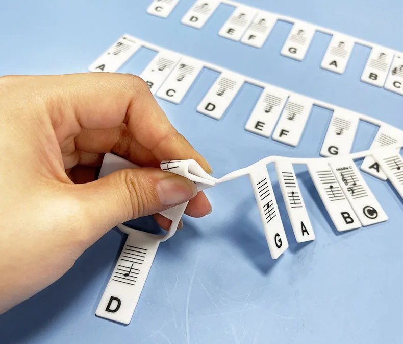 Thick 88-Key removable piano keyboard notes label piano notes guide for beginner