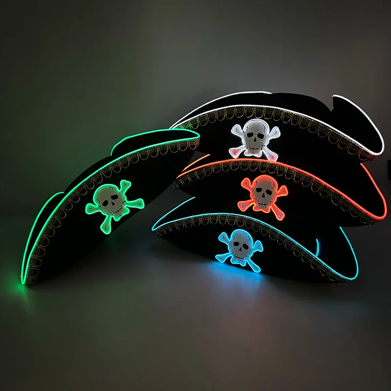 Halloween Carnival Party Led Flashing Straw Cowboy Hats Colorful Light Up Cowboy Hat Bulk