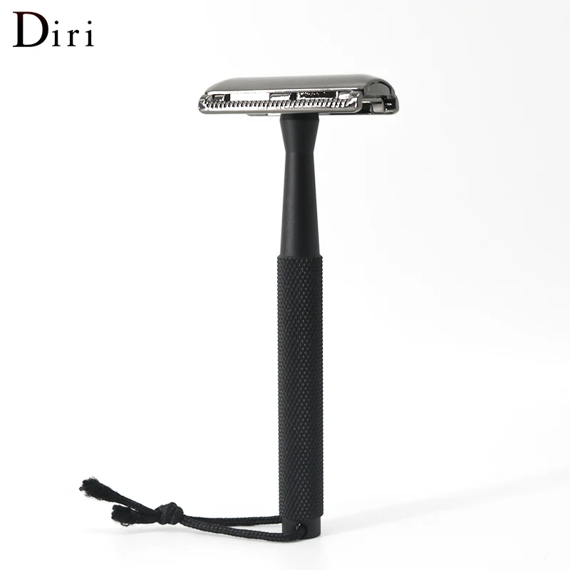 Diri Wholesale Custom Logo Mens Straight Aluminum Handle Shaving Safety Razor