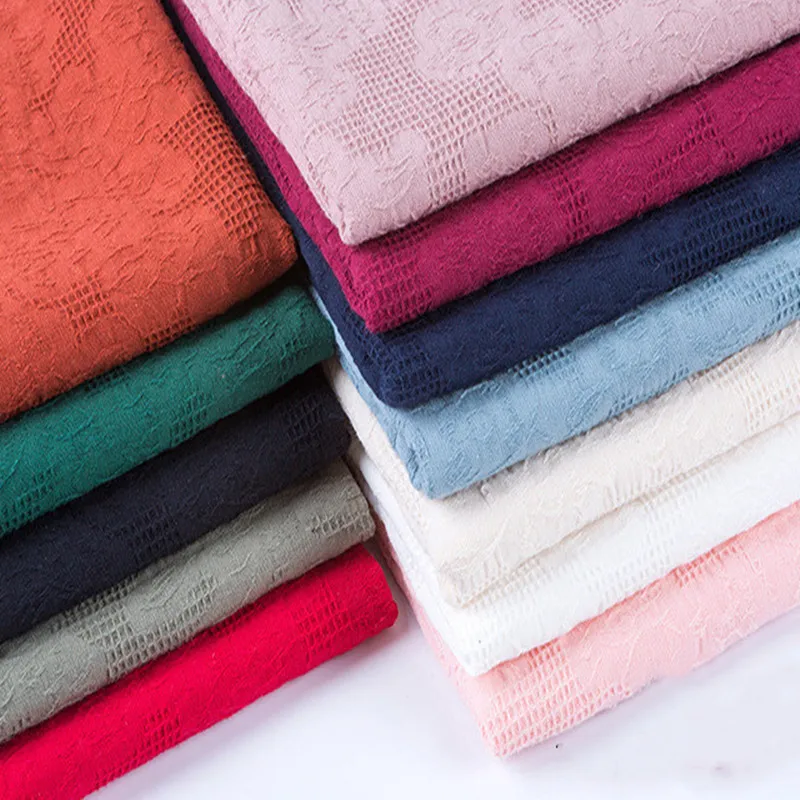 100Cotton National Style Linen Mesh Jacquard Fabric for Hanfu Dress