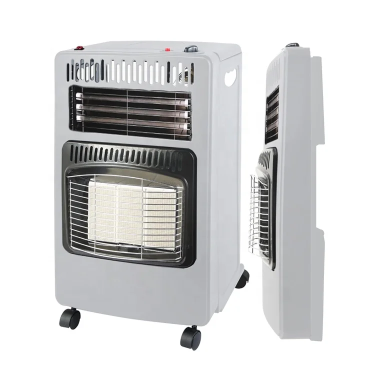 Portable Electric LPG Gas Room Heater Mobile Steel Heater with Lighting for Outdoor & Household Use