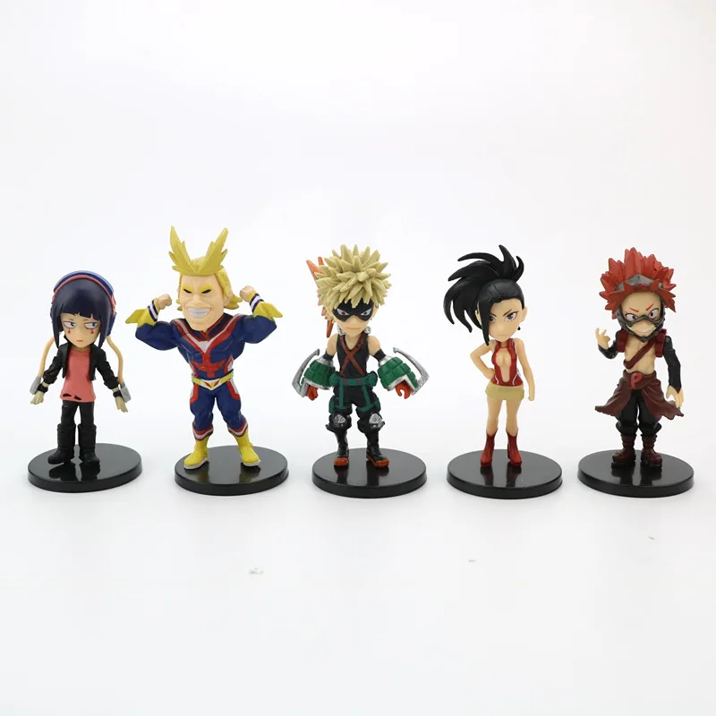 9 pcs a set 10 cm Mini Midoriya Izuku Bakugou Katsuki My Hero Academia