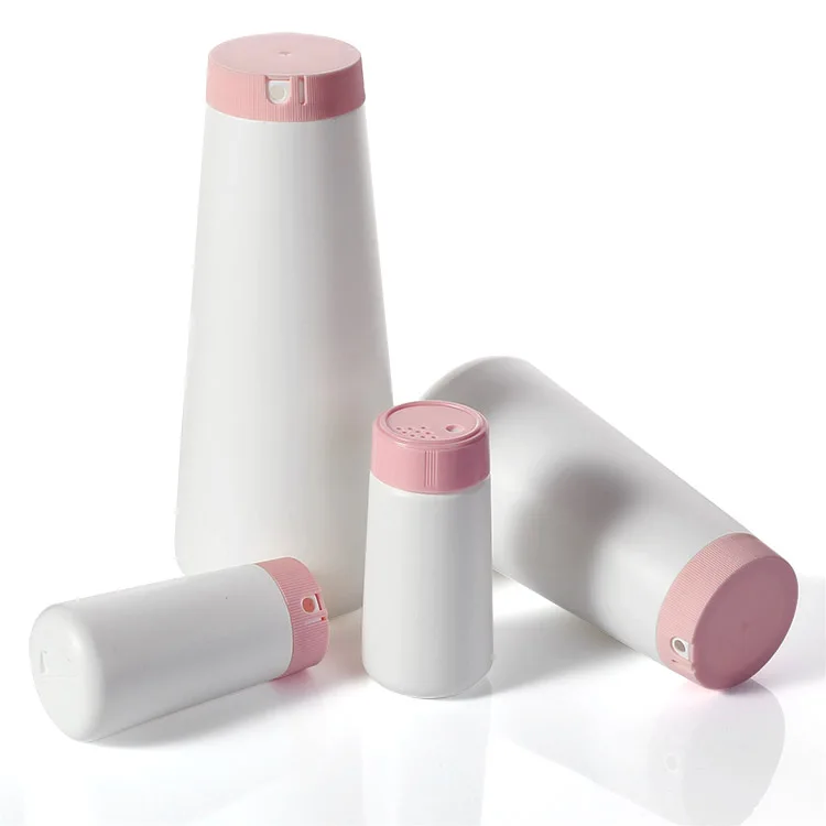 HDPE plastic spice salt and  pepper bottle  suger spice cylinder round custom shaker bottle