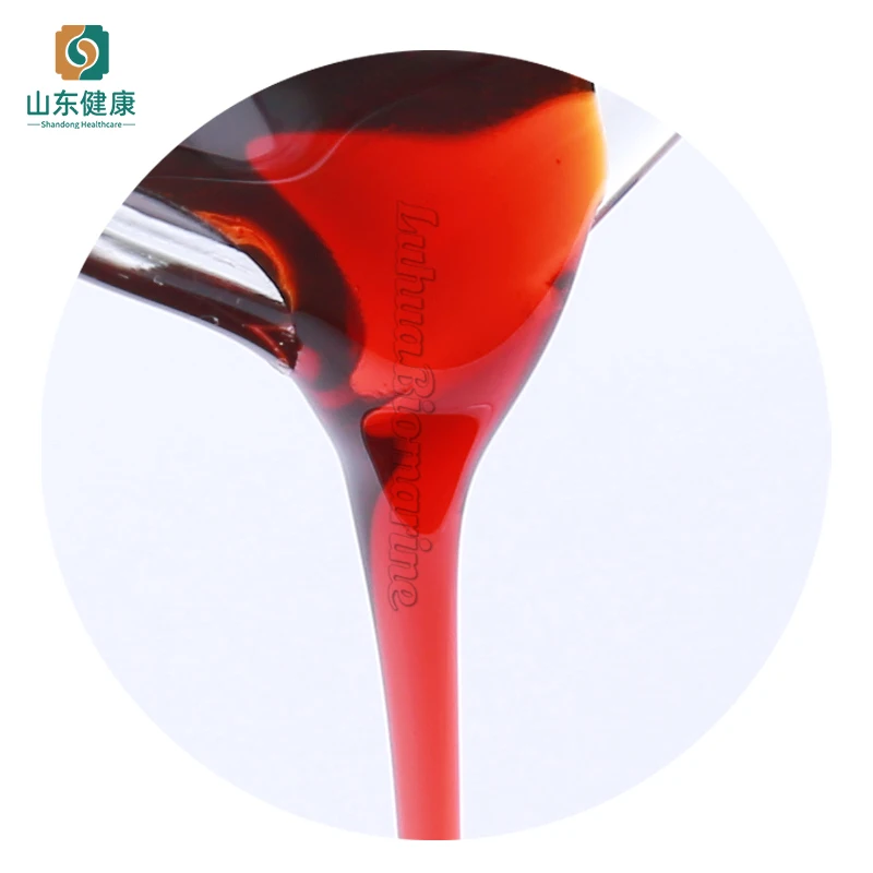 Clear Ruby-Colored Good Fluidity Krill Oil Softgel Capsule Meal Powder with Easy Absorption to Support Brain and Cardiovascular