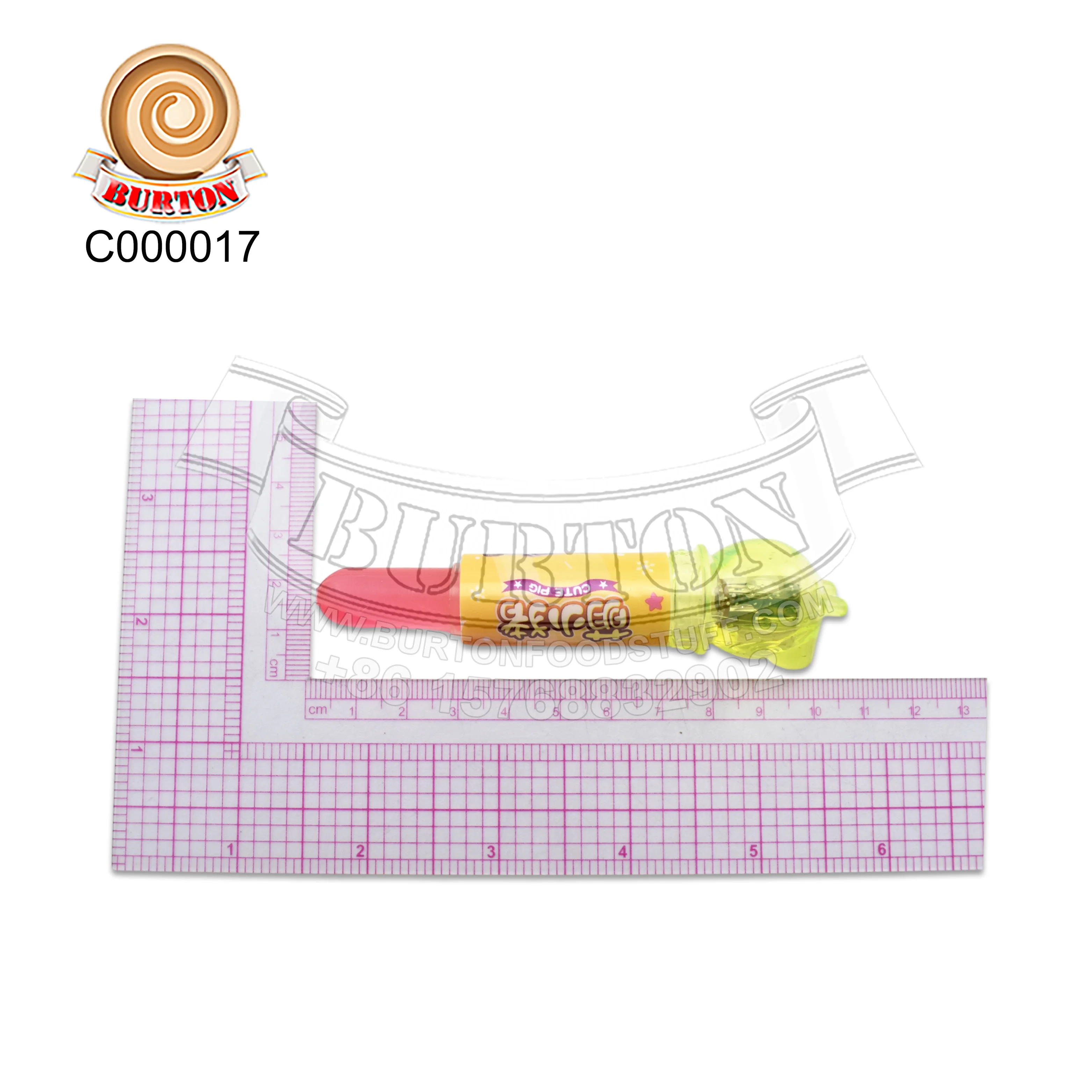 Милый красочный поросенок помада игрушка со сладким фруктовым вкусом жесткие конфеты