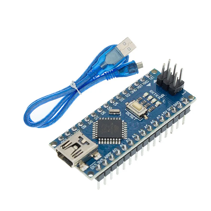 Newest1 pcs Nano V3.0 ATmega328P Module Board + Free Mini USB Cable for Arduino Compatible