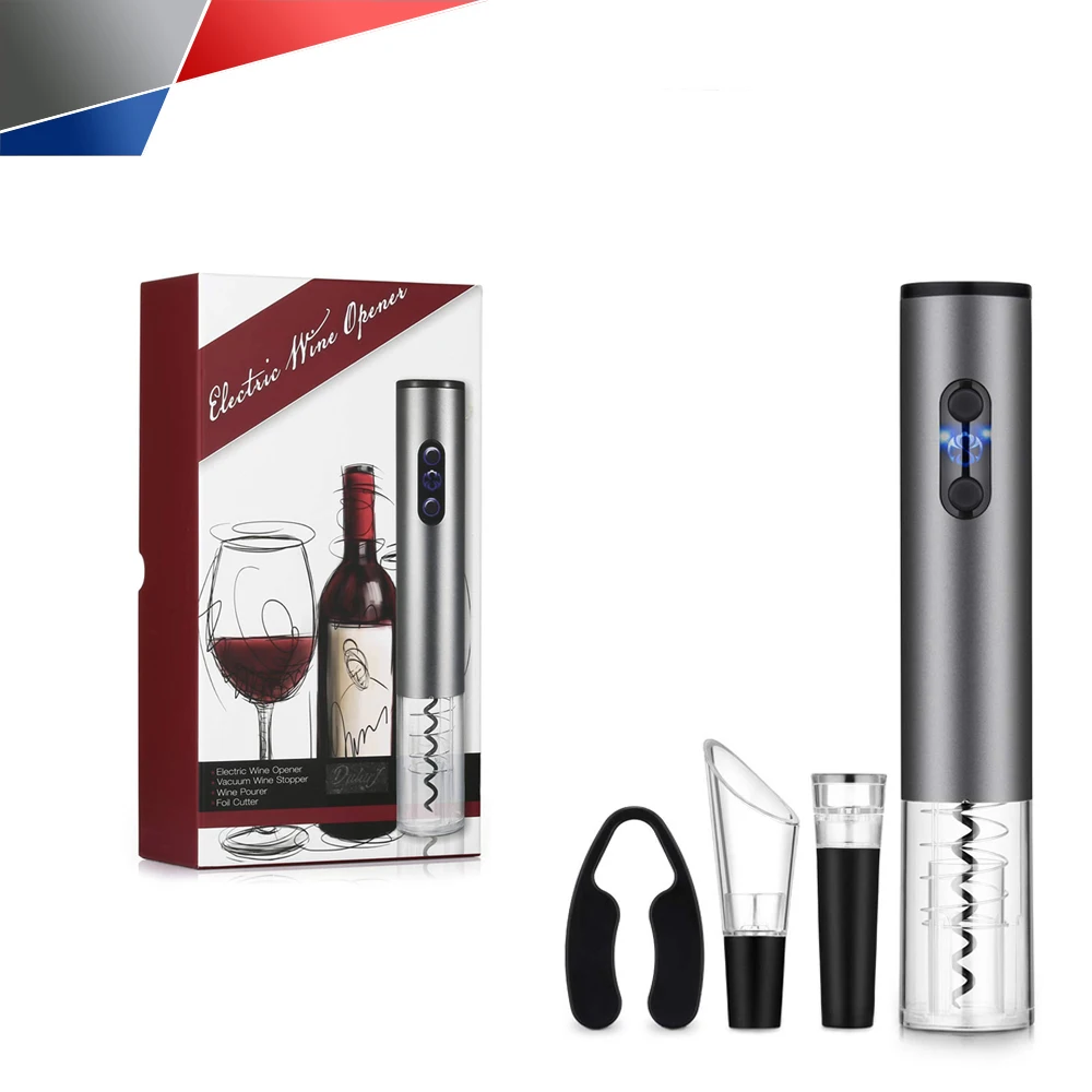 Portable Automatic Stainless Steel Wine Bottle Opener Set