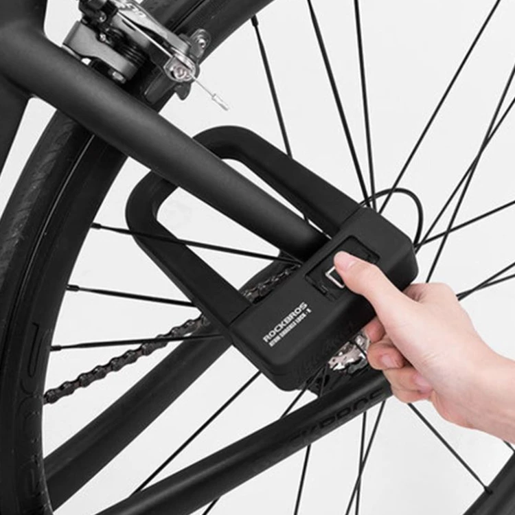 Good Stability Wear Resisting Safe Environmental Material Fingerprint Bike Lock