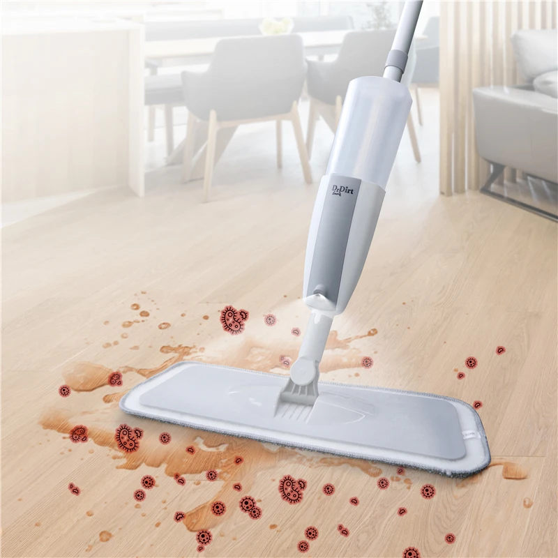 Household janitorial supplies heavy duty aluminium microfiber dust control spray mop for cleaning laminated floor
