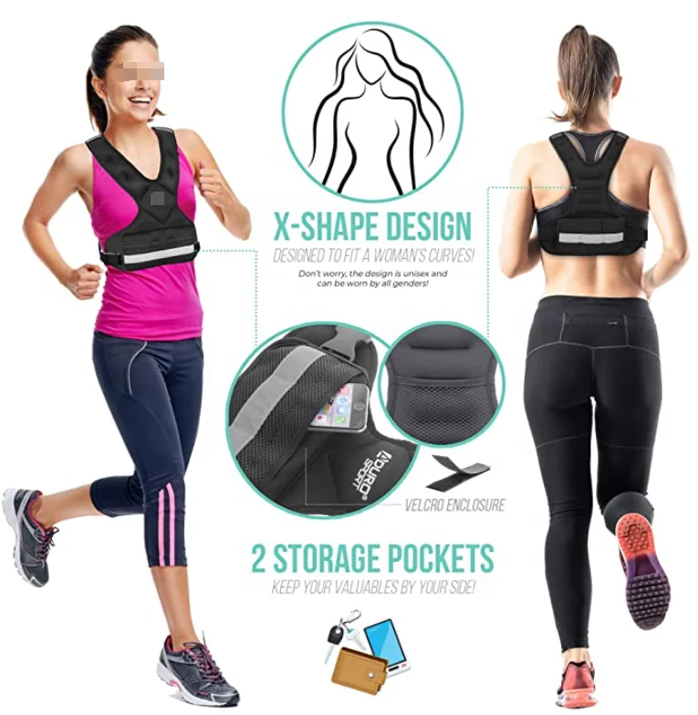 ONESTARSPORTS Durable Free Sample Exercise 10 Kg Adjustable Buckle Neoprene Fitness Weighted Vest