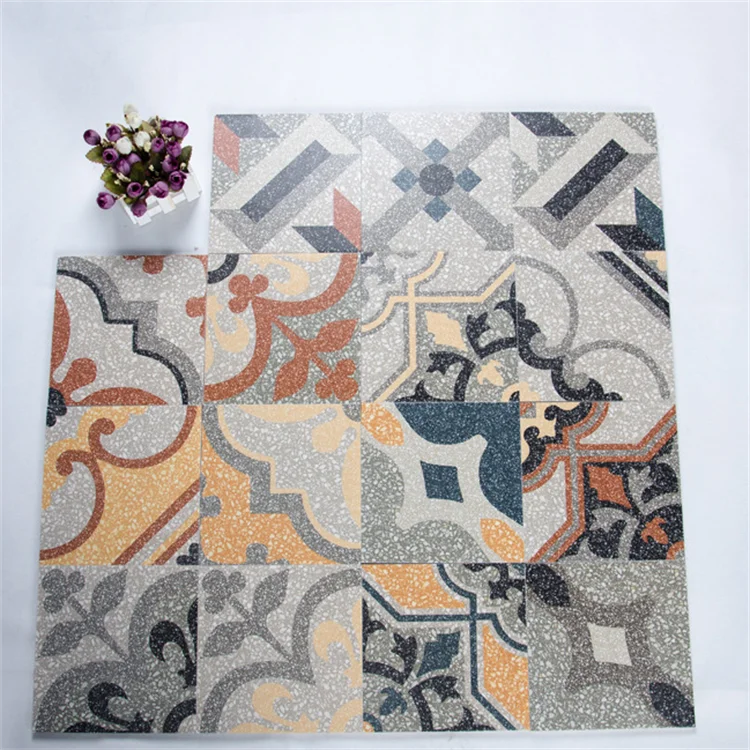 Terrazzo ceramic tiles for wall and floor decoration 20x20cm