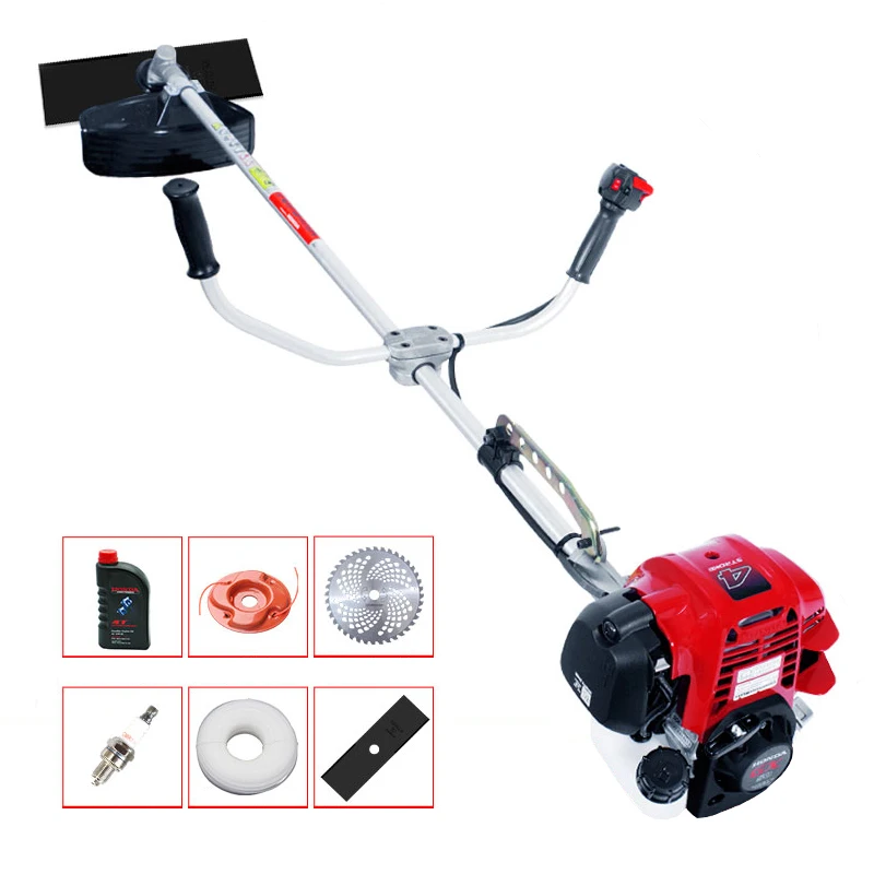 Ex Factory Price Side Style Weed Roller Machine Grass Trimmer with Honda GX50 Engine