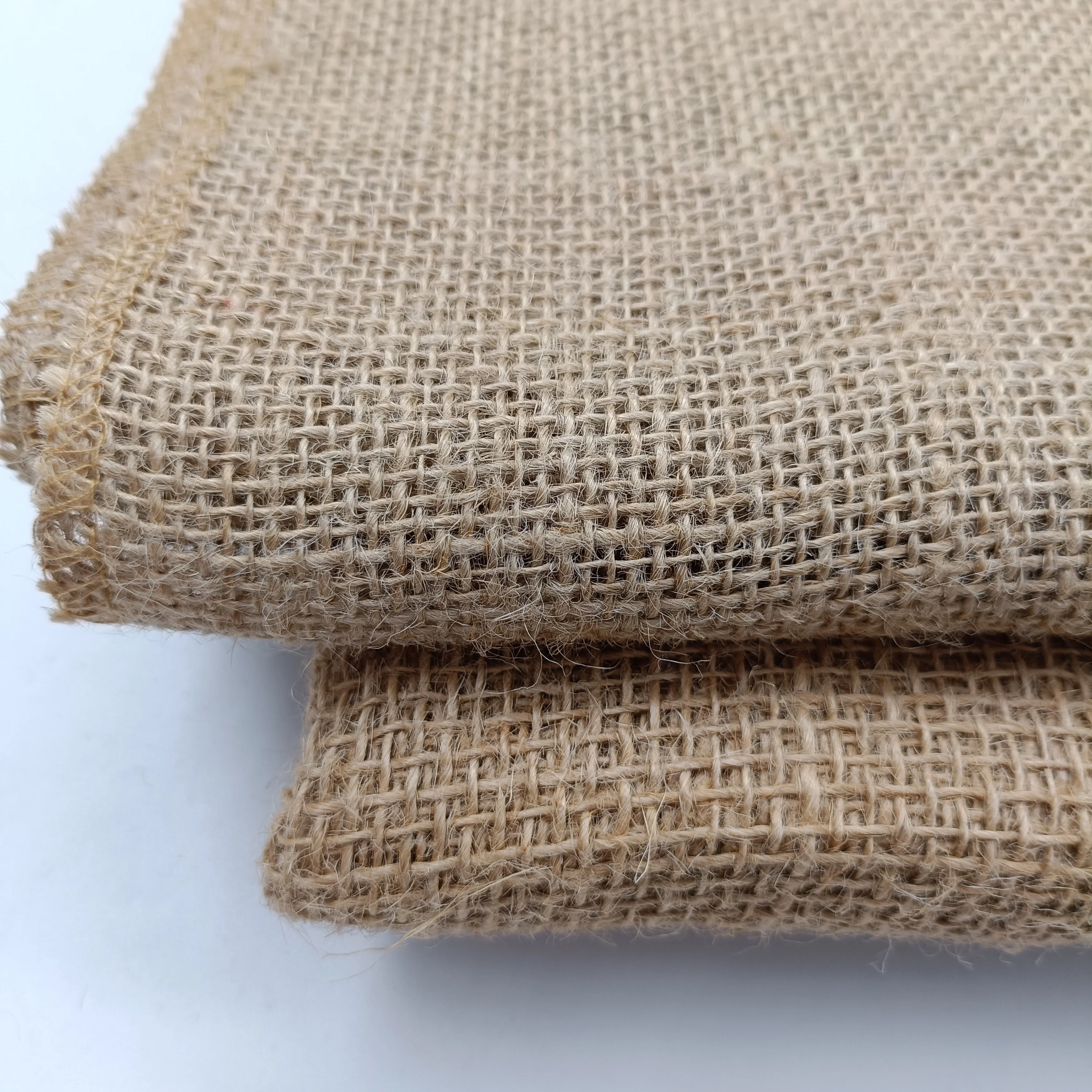 Custom Natural Hemp Burlap Cloth Roll Heatproof Gunny Fabric Burlap Fabric