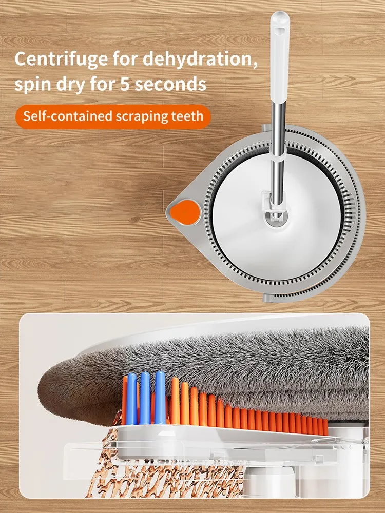 2024 Hot Sale Easy Clean 360  and Bucket Floor Cleaning Mops and Bucket System Mop Bucket Kit With Retractable Handle