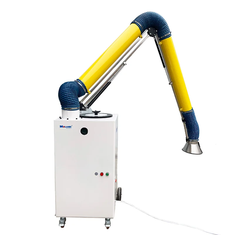 Industrial Dust Collector with Cartridge Filter Movable Welding Fume Extractor with Extraction Arm