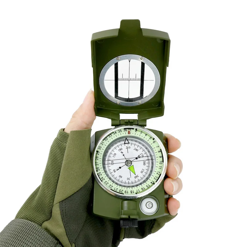 Backpacking Hiking Exploration Sighting Orienteering Compass Professional Compass