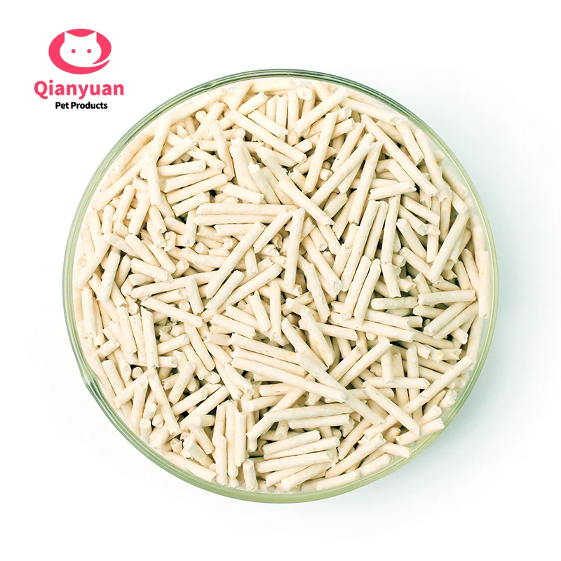 Hot sale all-natural bulk cat hydrophobic biodegradable odor free High quality fast water absorption green pea  tofu cat litter