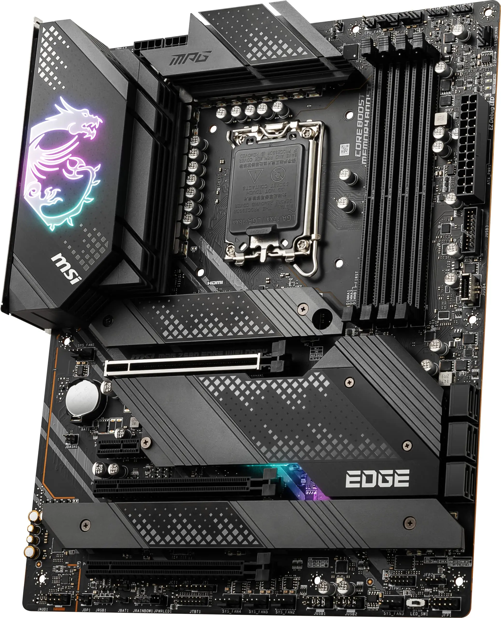 M SI MPG Z690 Edge WiFi DDR4 Gaming для Msi Lga1700 Ddr5 128g поддержка I9 Sata3 * 6 M.2*4 Usb3.2 Atx настольная материнская
