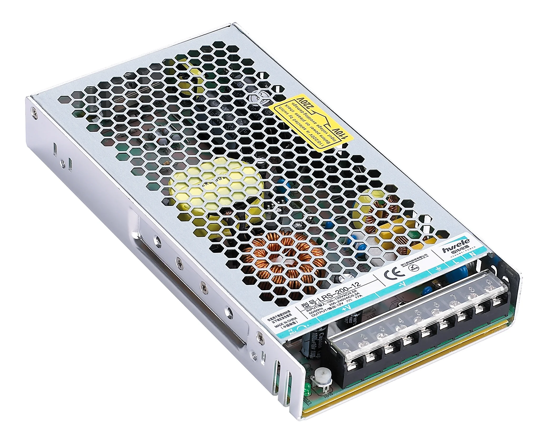 Ультра тонкий CV закрытого типа LRS-200-24 200W 24V 8.8A Светодиодный источник питания для контроля доступа