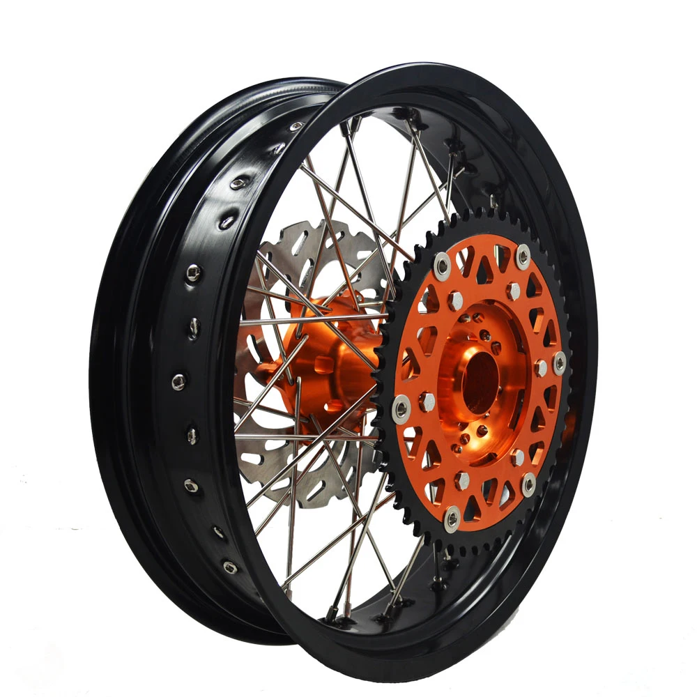 High Performance Motorcycle Wheels EXC SXF SMR 17 inch Supermoto Wheels