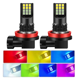 RGB LED Fog Lights Bulb H7 H9 H11 H4 H16 P13W 9005 HB3 9006 HB4  LED F Fog Lamp DRL Accessories led car headlight