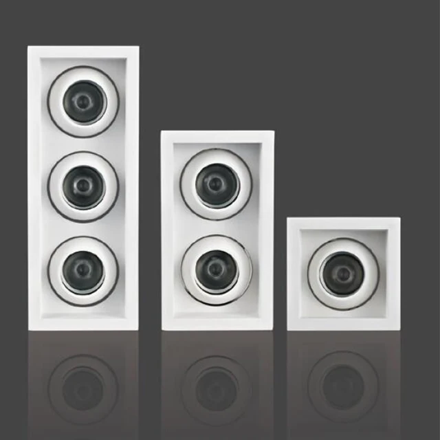 
Modern Indoor Adjustable Aluminium Recessed Spot Downlight Two heads led spotlights 