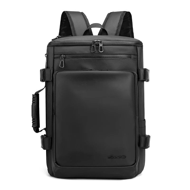 LMD factory custom OEM ODM service waterproof PU material 3 ways usage 15.6 inch laptop bag backpacks for men
