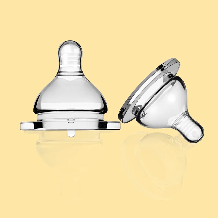 Wholesale price 100% food grade silicone thread scrub wide neck baby bottle nipple