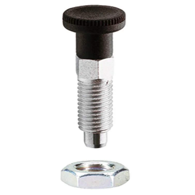 
M8*1.25 Stainless Steel Indexing plunger spring loaded thread retractable index plungers pin without rest position for GN717 