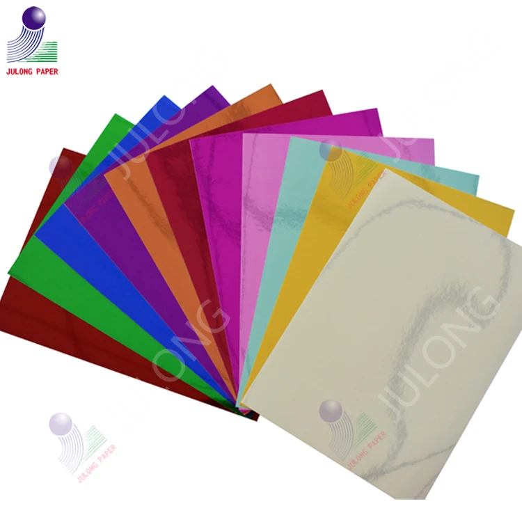 
250gsm Colour Metallized Paper Film Foil Paper for printing 
