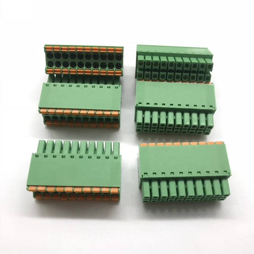 DFMC 1.5 series 3.5mm pitch terminal block two row connector 15EDGKNH-3.5 terminal block