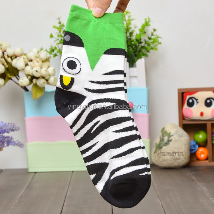 2021 Hot Sale  Korean Style Animal Socks Fashion Novelty Warm Cartoon Crew Socks Comfortable Breathable Cotton Socks