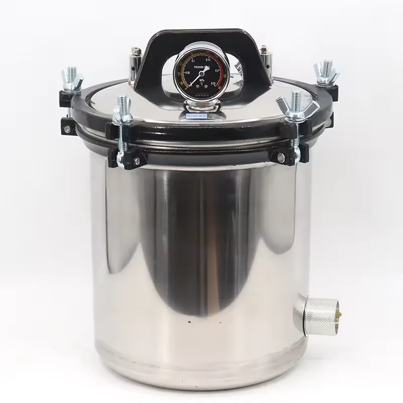 Portable Stainless Steel 24L Rapid Lab Industrial Steam Sterilizer Autoclave